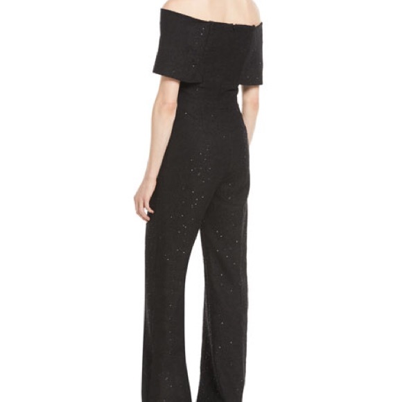 Lela Rose Other - Lela Rose Sequin Embroidered Tweed Jumpsuit
